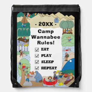 Camp Overnight Drawstring Backpack