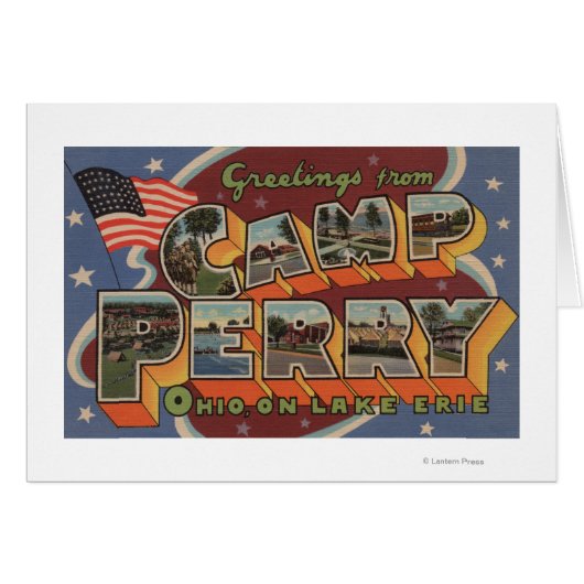 Camp Perry, Ohio - Lake Erie Cards (Front Horizontal)