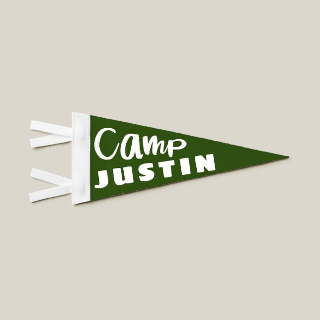 Camp Personalized Kids Pennant Flag (Creator Uploaded)