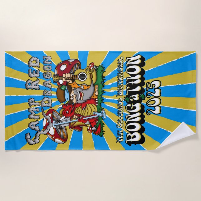 Camp Red Dragon 2025 B.A.T. Beach Towel (Front)