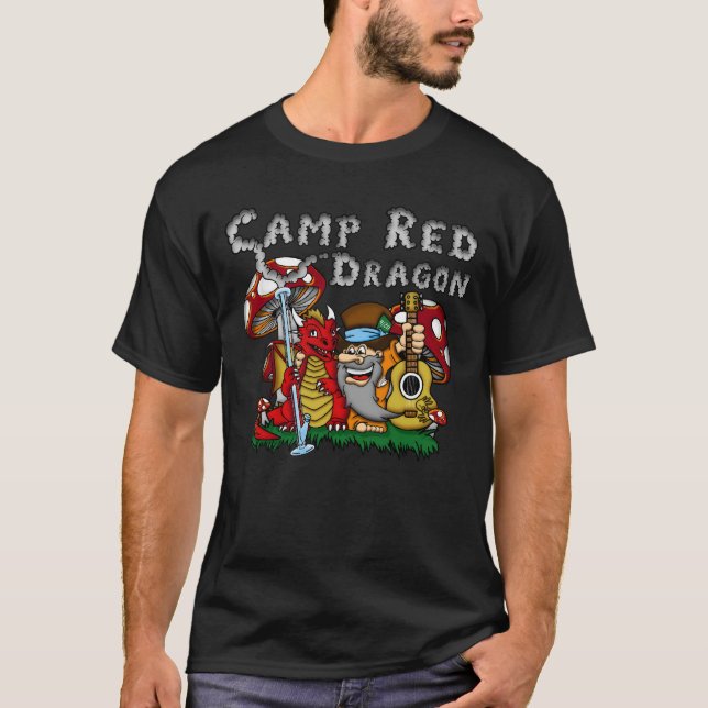 Camp Red Dragon 2025 B.A.T. Black D/S T-Shirt (Front)