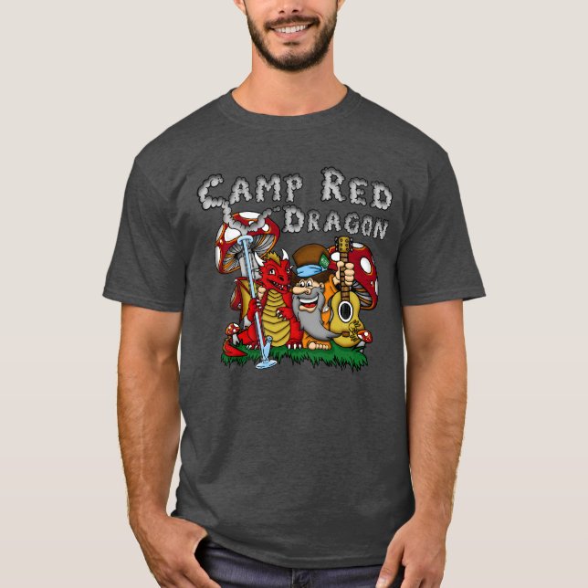 Camp Red Dragon 2025 B.A.T. Charcoal D/S T-Shirt (Front)