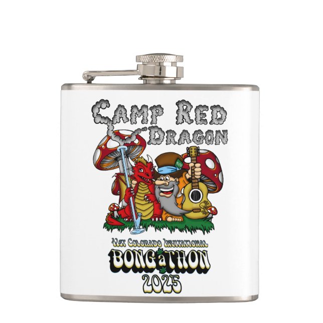 Camp Red Dragon 2025 B.A.T. Flask (Front)
