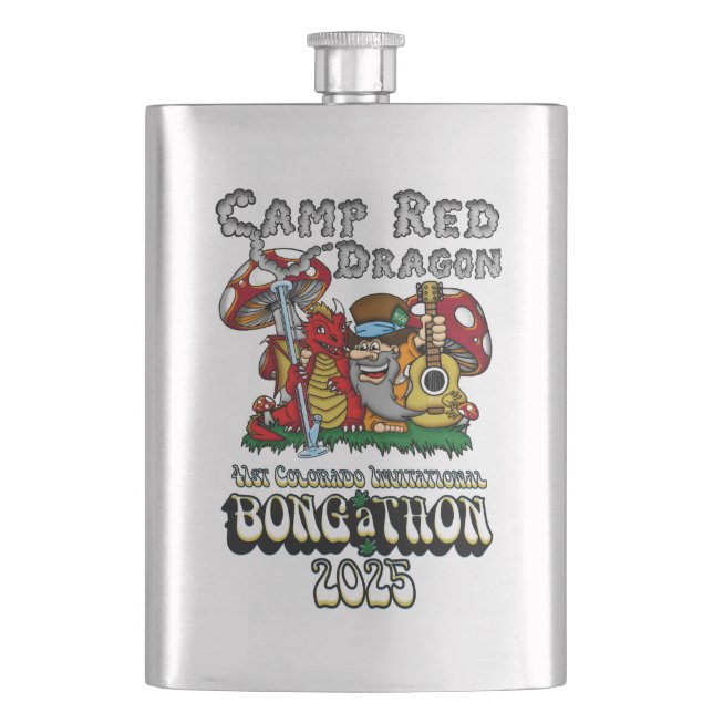 Camp Red Dragon 2025 B.A.T. Flask (Front)