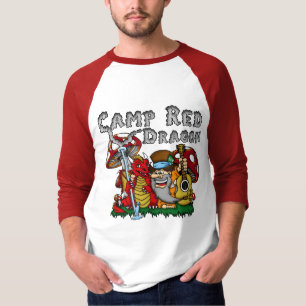 Camp Red Dragon 2025 B.A.T. Red 3/4 Jersey T-Shirt