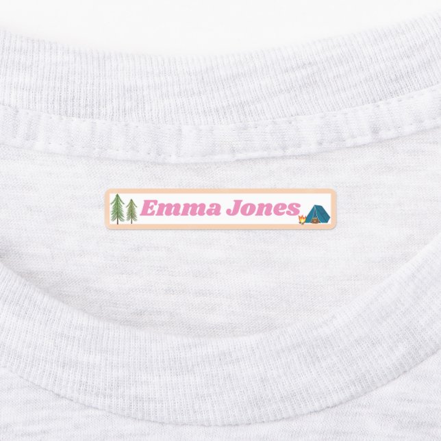 Camp School Sleeping Bear Multi Name Labels (Affixed)