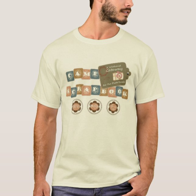 Camp Scrapbook - A weekend getaway T-Shirt (Front)