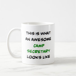 camp secretary, awesome coffee mug
