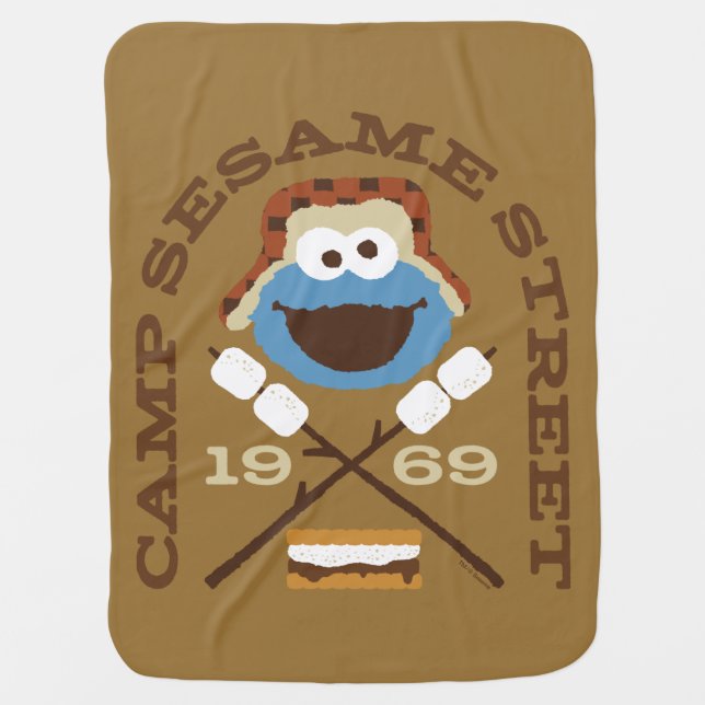Camp Sesame Street 1969 Baby Blanket (Front)