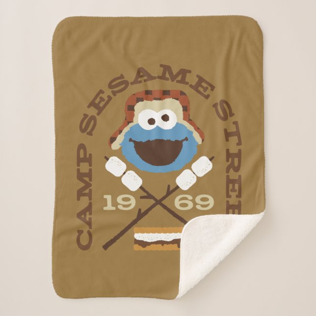 Camp Sesame Street 1969 Sherpa Blanket (Front)