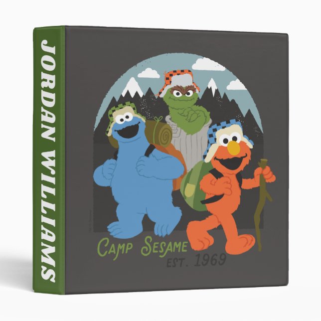 Camp Sesame Street EST. 1969 | Add Your Name 3 Ring Binder (Front/Spine)