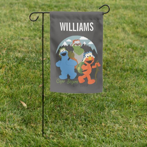 Camp Sesame Street EST 1969  Add Your Name Garden Flag