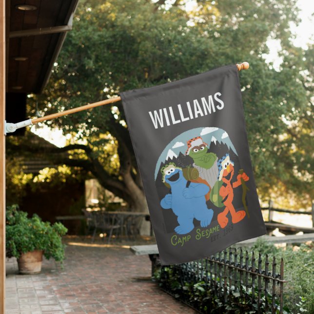 Camp Sesame Street EST. 1969 | Add Your Name House Flag (In SItu)