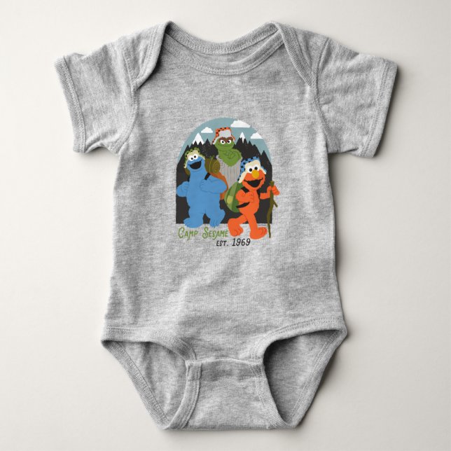 Camp Sesame Street EST. 1969 Baby Bodysuit (Front)