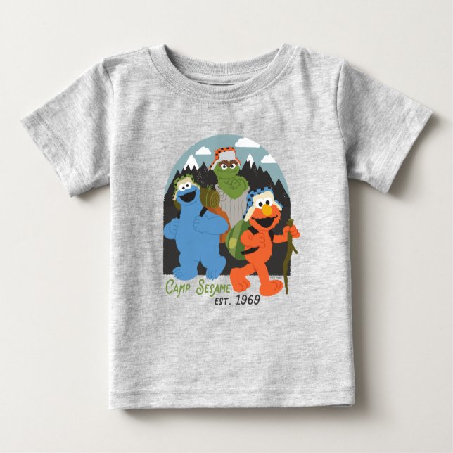 Camp Sesame Street EST. 1969 Baby T-Shirt (Front)