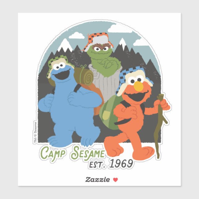 Camp Sesame Street EST. 1969 Sticker (Sheet)