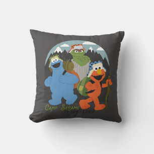 Camp Sesame Street EST. 1969 Throw Pillow