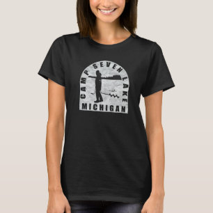 Camp Seven Lake Ice Fishing Michigan   T-Shirt