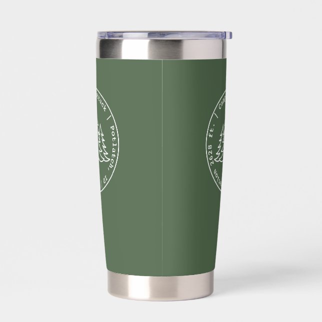 Camp Shattuck - Stamp Logo - Coffee Tumbler (Left)
