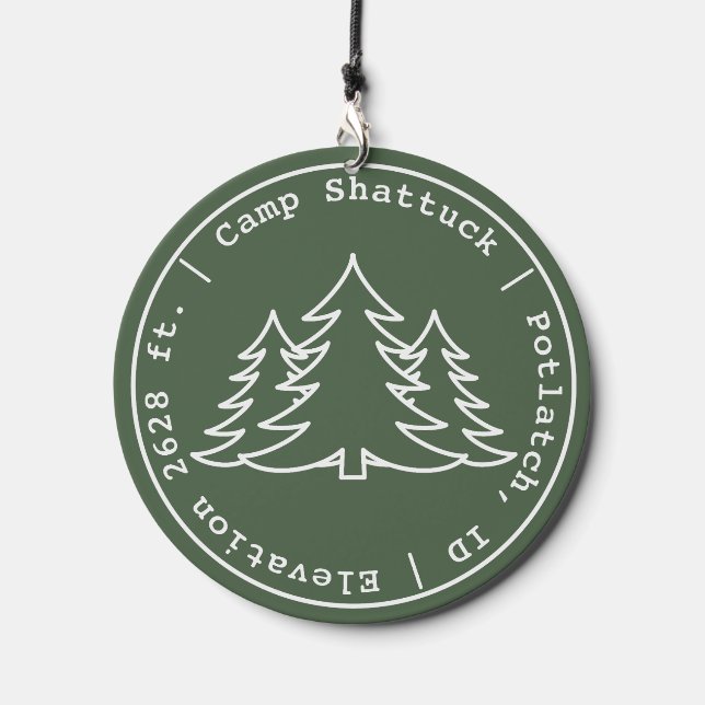 Camp Shattuck - Stamp Logo -  Wind Chime (Front)