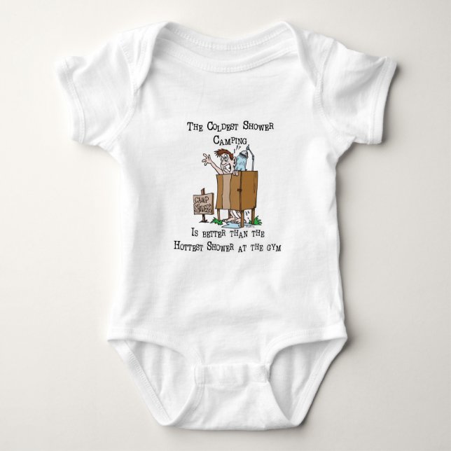 Camp Shower Baby Bodysuit (Front)