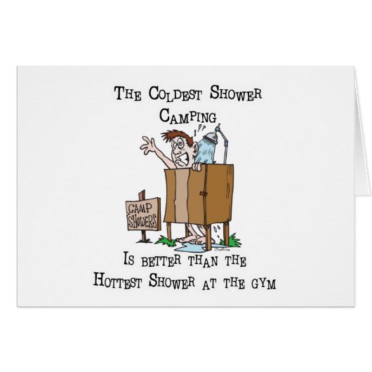Camp Shower Cards (Front Horizontal)