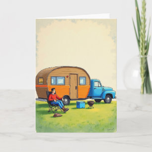 Camp Site Fathers Day Card
