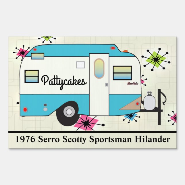 CAMP SITE SIGN | Scotty Camper | Personalize It! (Front)