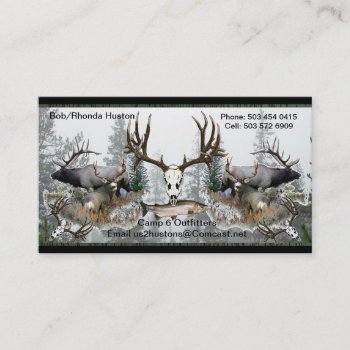 Camp Six Outfitters With Steelhead 2 Business Card by saltypro at Zazzle