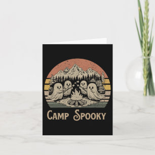 Camp Spooky Summerween Summer Halloween Cute Ghost Card