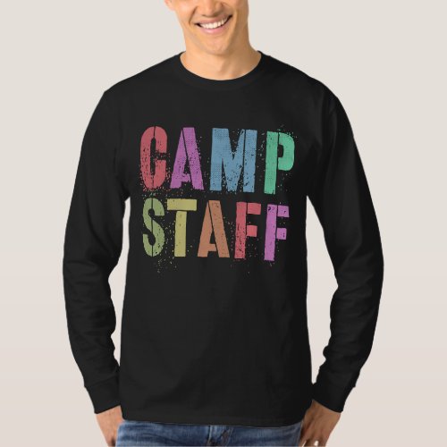 CAMP STAFF Campground Crew Counselor Host Team Tea T_Shirt
