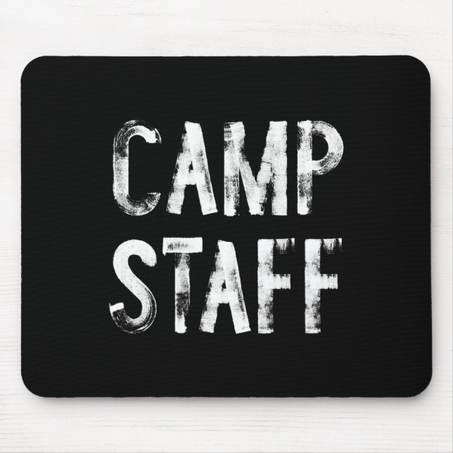 Camp Staff Counselor Camping  Mouse Pad (Front)