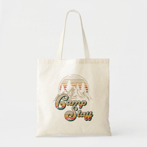 Camp Staff Outdoor Sunset Summer Camping Tote Bag