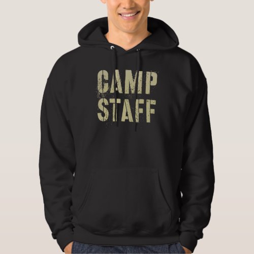 Camp Staff Summer Campground Host Crew Counselor T Hoodie