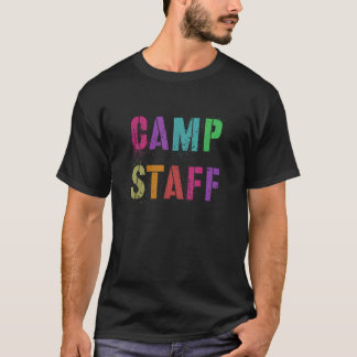 CAMP STAFF Summer Campground Host Crew Counselor T T-Shirt