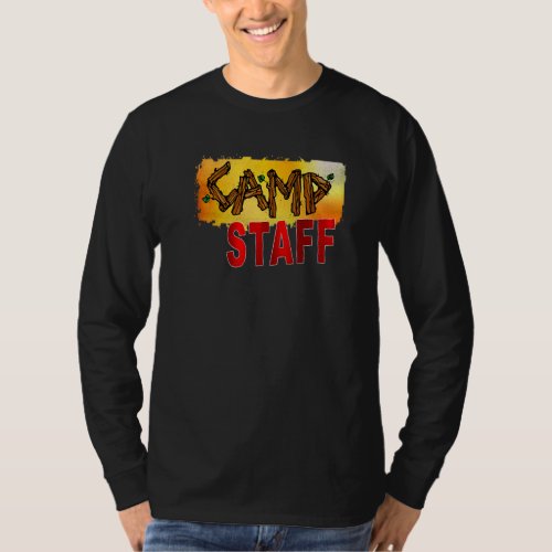 Camp Staff Summer Campground Host Crew Counselor T T_Shirt