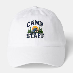 🏕️ Camp Staff Team Typography 👕 Hat