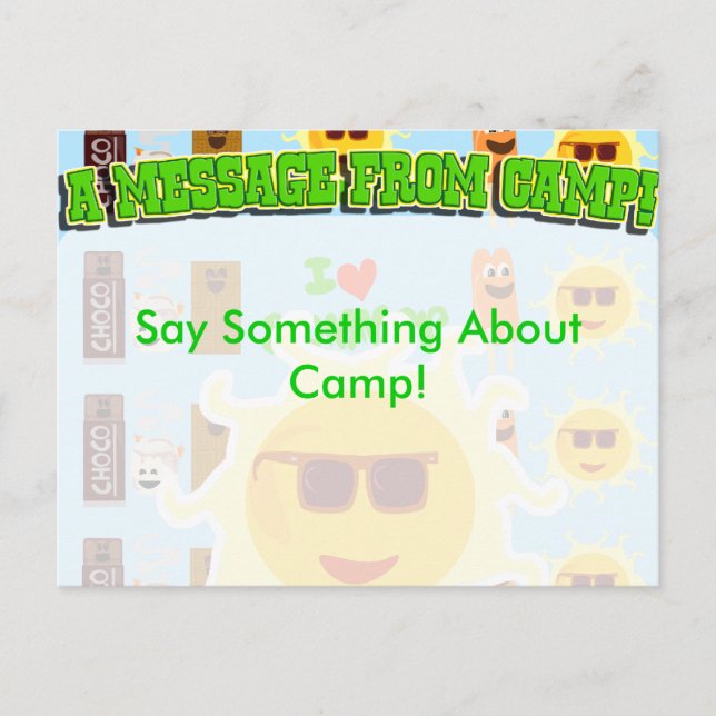 Camp Stationary Postcard (Front)