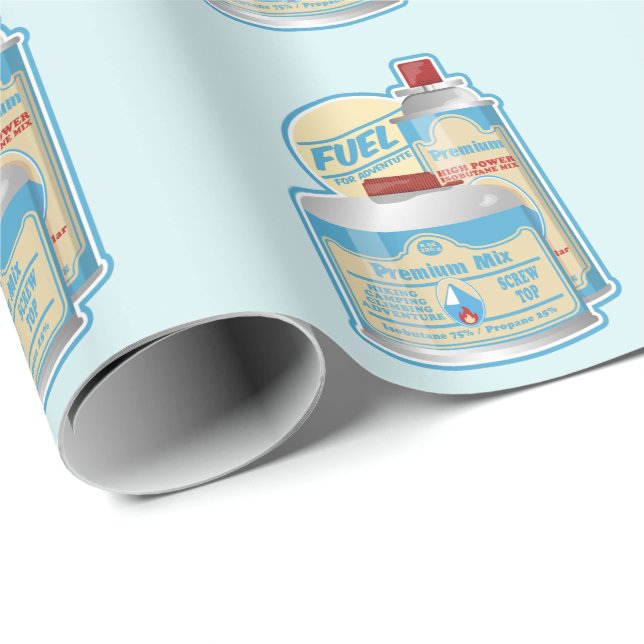 Camp Stove gas canisters Propane Butane Wrapping Paper (Roll Corner)