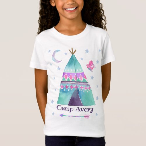 Camp T_Shirt Girl Camping T_Shirt