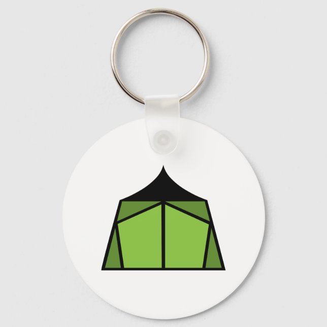 Camp Tent Keychain (Front)