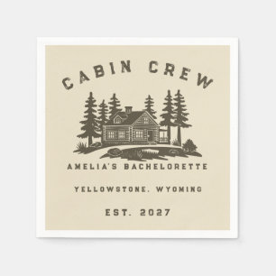 Camp Theme Camping Weekend Bachelorette Party Napkins