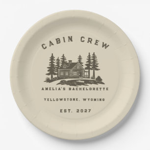 Camp Theme Camping Weekend Bachelorette Party Paper Plates