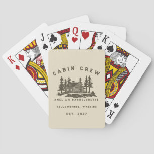 Camp Theme Camping Weekend Bachelorette Party Poker Cards