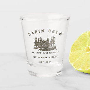 Camp Theme Camping Weekend Bachelorette Party Shot Glass