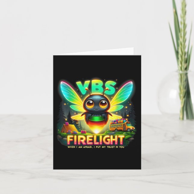 Camp Vacation Bible School Firework 2025 Vbs Camp  Card (Front)