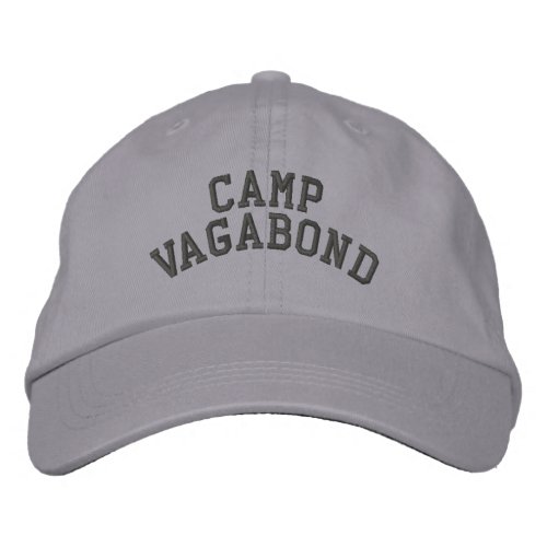 Camp Vagabond Basic Embroidered Grey Cap
