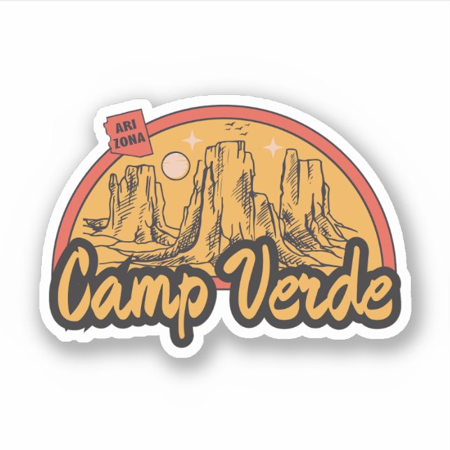 Camp Verde, Arizona  Sticker (Front)