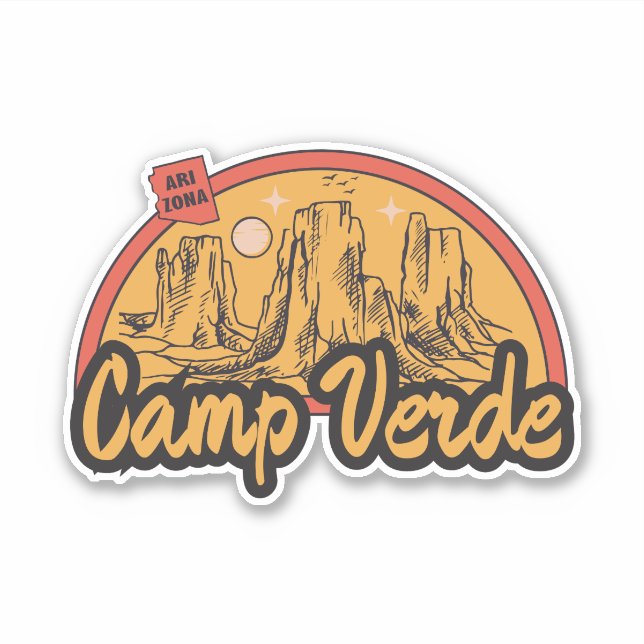 Camp Verde, Arizona  Sticker (Front)