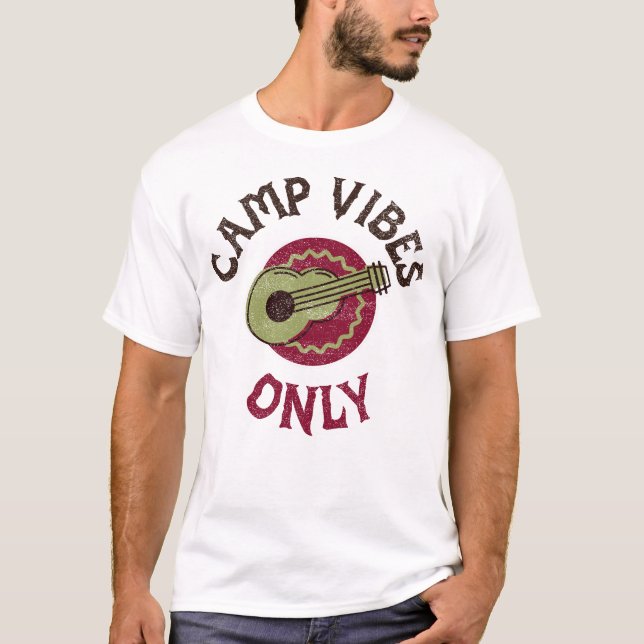 Camp Vibes Only Camping Retreat T-Shirt (Front)